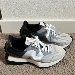 Figs New Balance 327 hombre blue and White Athletic Shoes